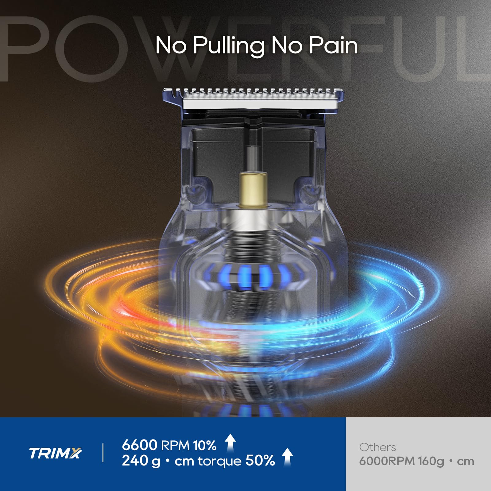 TRIMX 360 open frame blade for versatile trimming