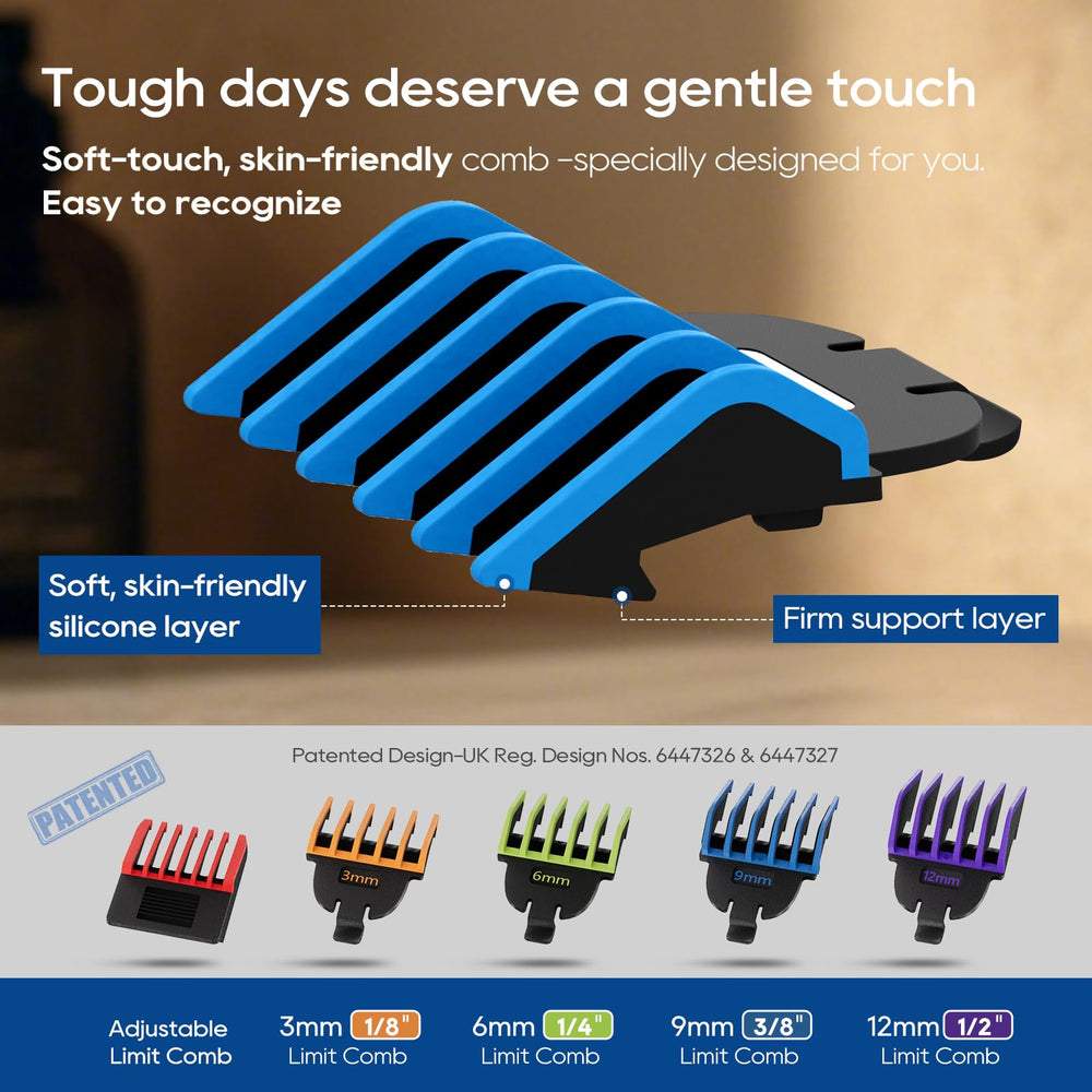 TRIMX precision comb attachments for body grooming