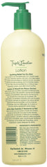 Triple Lanolin original formula lotion texture closeup highlights creamy hydration and quick absorption