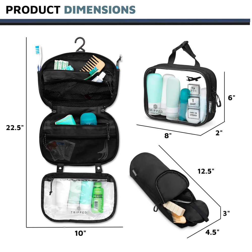 TRIPPED Accessory Organizer Pouch compact catchall for cosmetics and electronics.