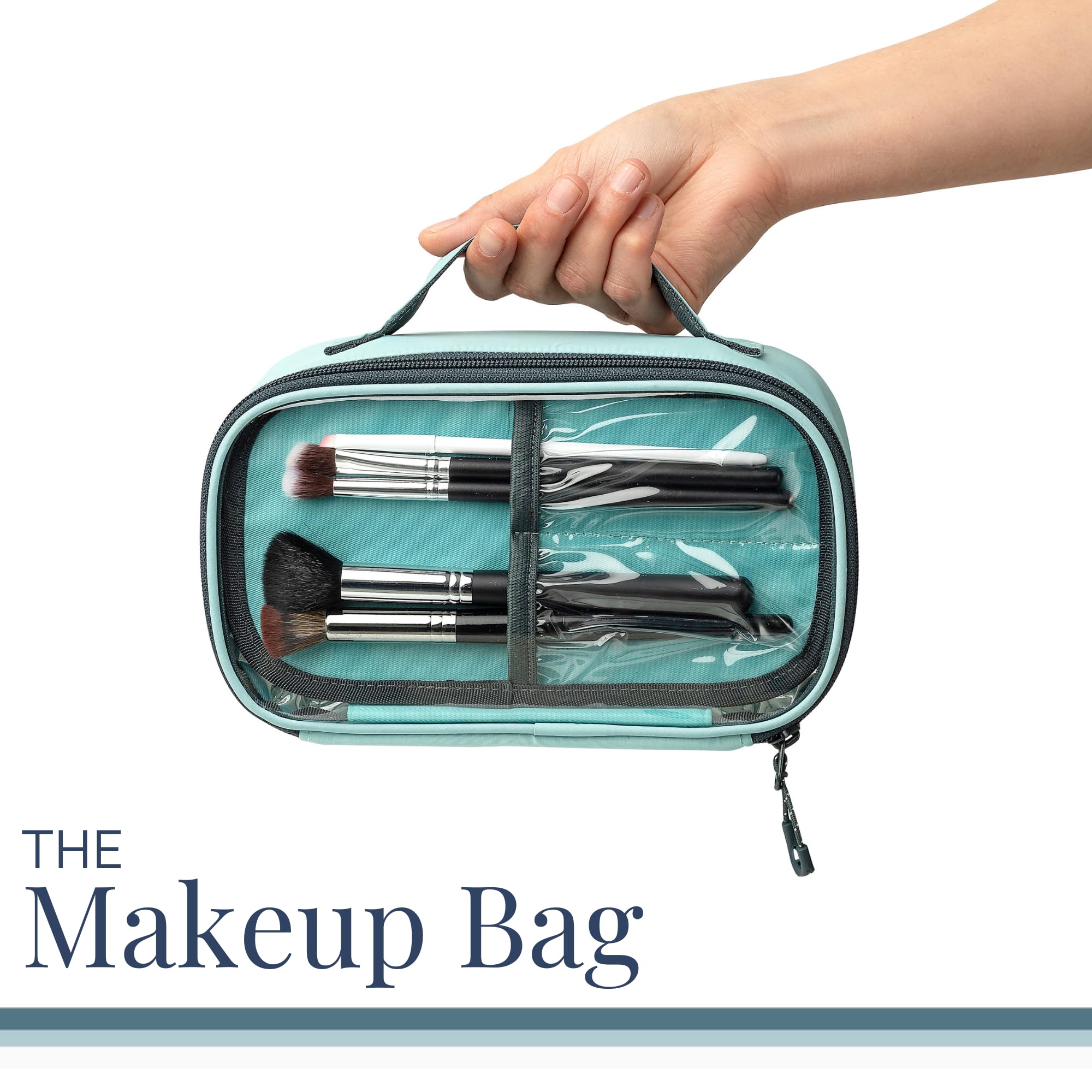 TRIPPED Toiletry Bag Set accessory pouch streamlines small-item organization.