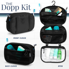 TRIPPED Toiletry Bag Set zipper detail highlights durable YKK construction.