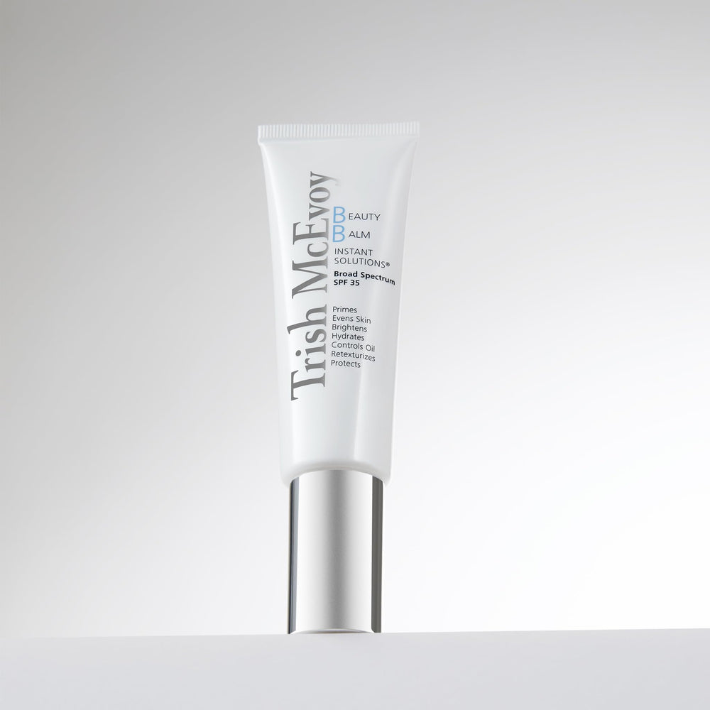 Trish McEvoy Beauty Balm application demonstrates stippling motion for seamless blend