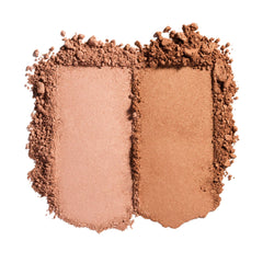 Trish McEvoy Dual Resort Bronzer Highlighter Duo close-up showing radiant contour-ready radiance