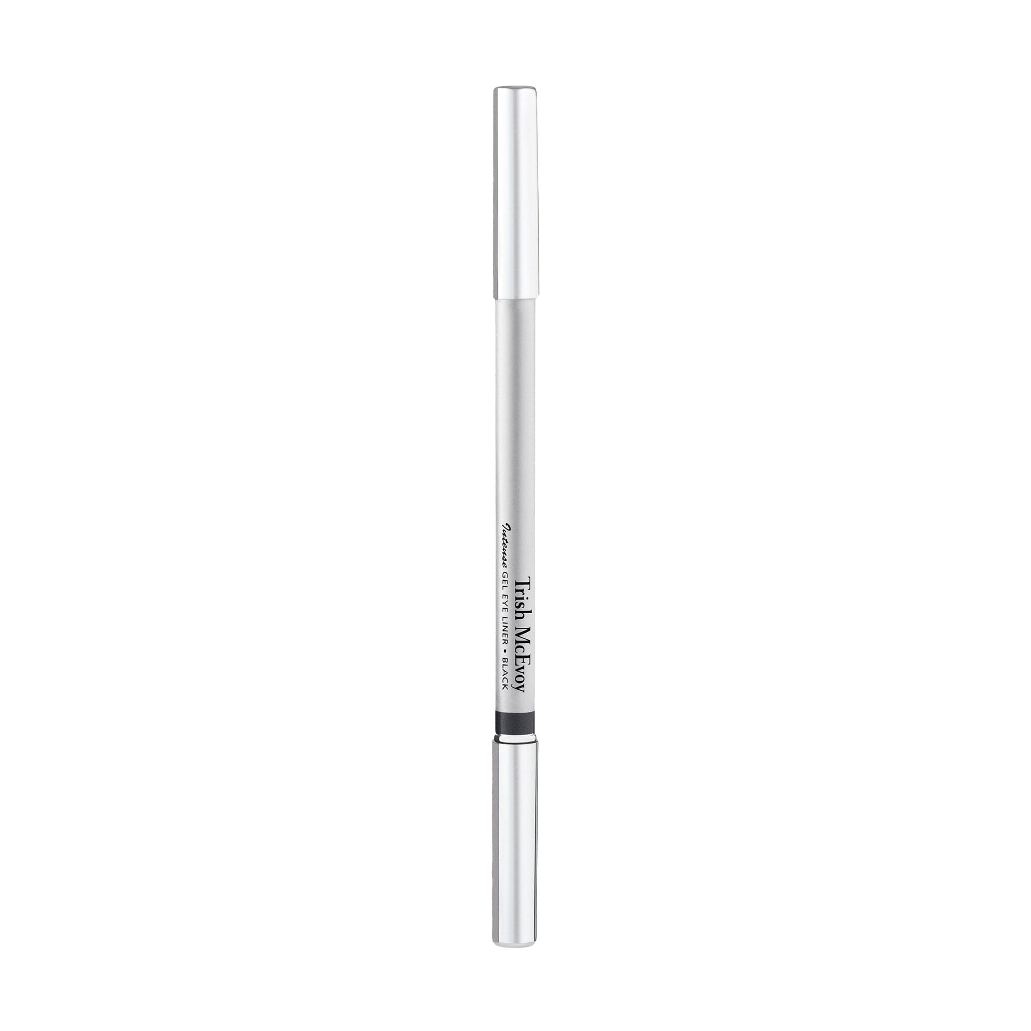 Trish McEvoy Intense Gel Eye Liner inner-lash application shows precise line technique.