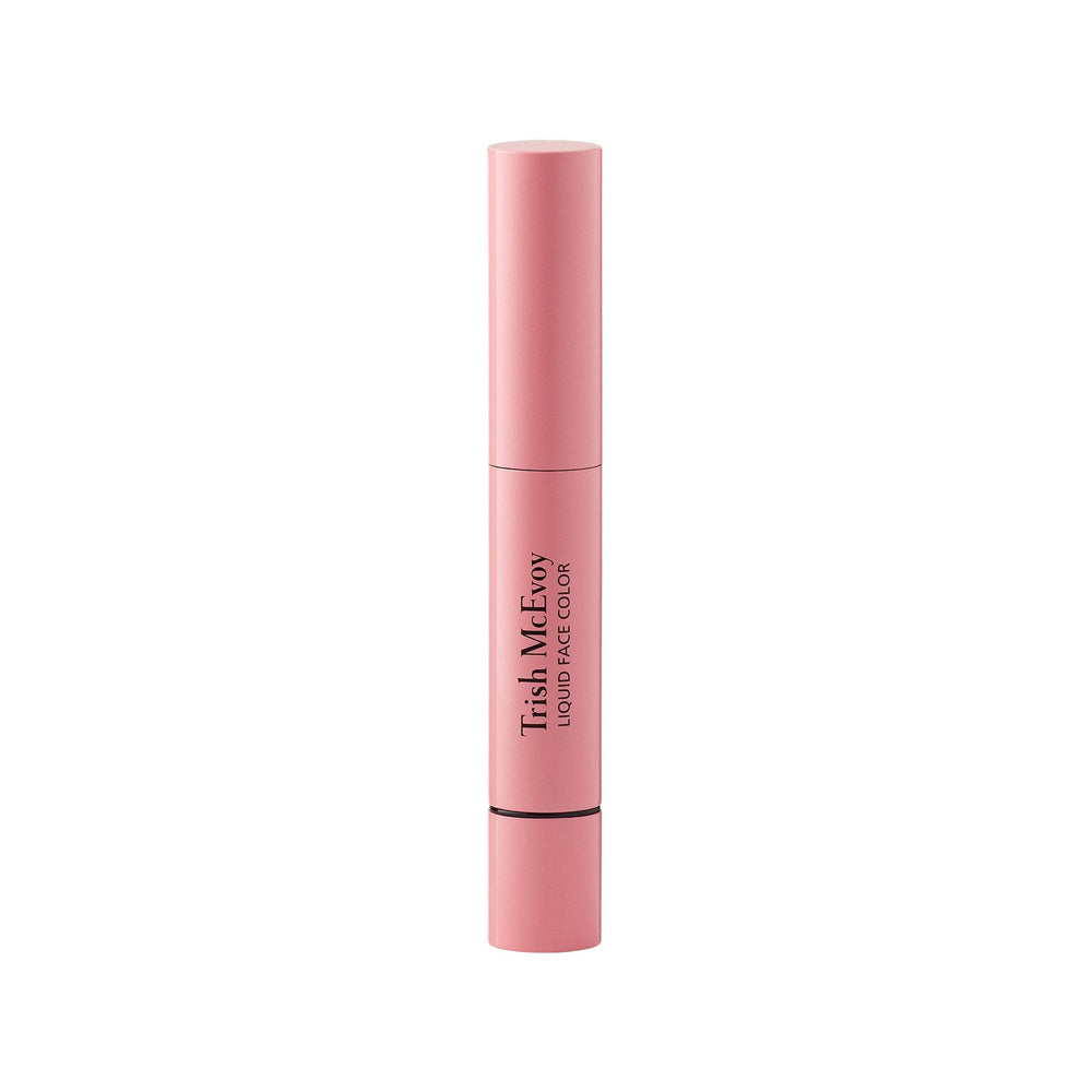 Trish McEvoy Glow application brush demonstrates precise cheek application and blendable finish