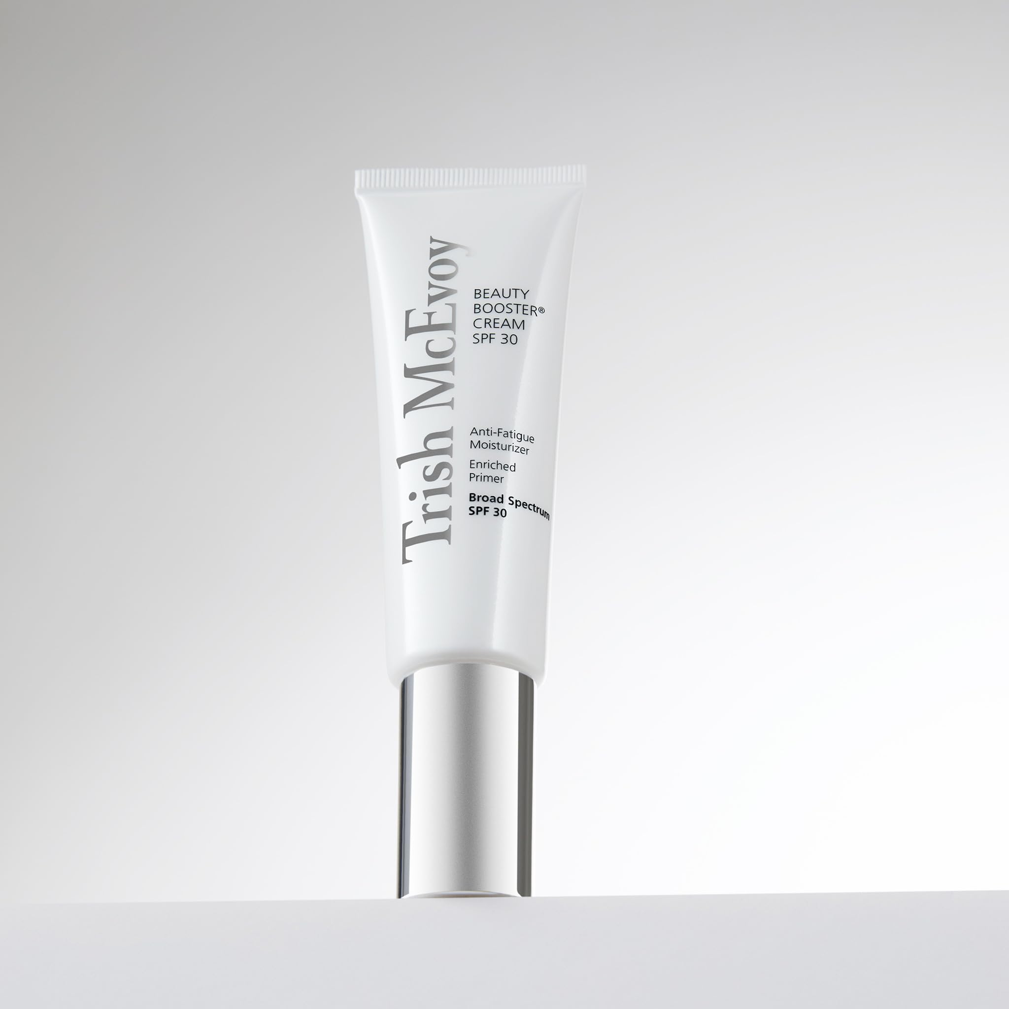Trish McEvoy Protective Shield Cream swatch on skin shows SPF 30 glow.