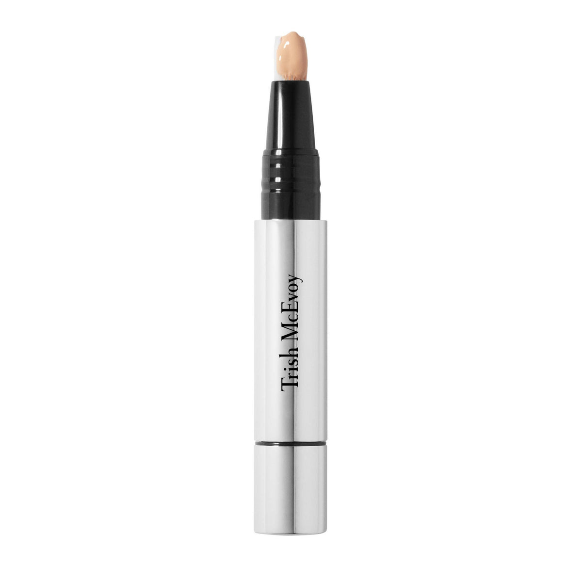 Trish McEvoy Shadow Eraser bottle closeup highlighting a lightweight brightener for under-eye brightness