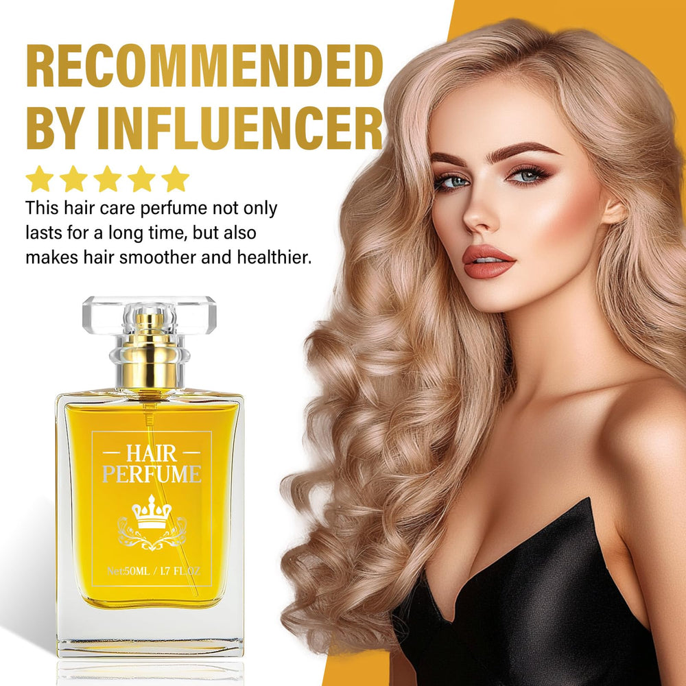 TRIXES Hair Perfume heat-protection before styling adds a barrier for hot tools.