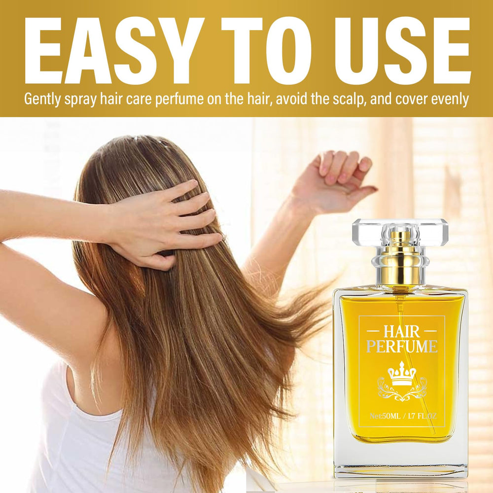 TRIXES Hair Perfume spray leaves hair with subtle shine and smoothness.