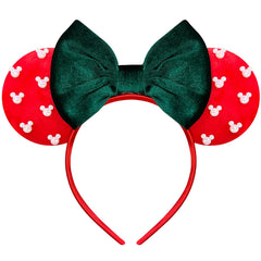 Trnerm green pearl mouse ears headband for festive outfits and all-day comfort.