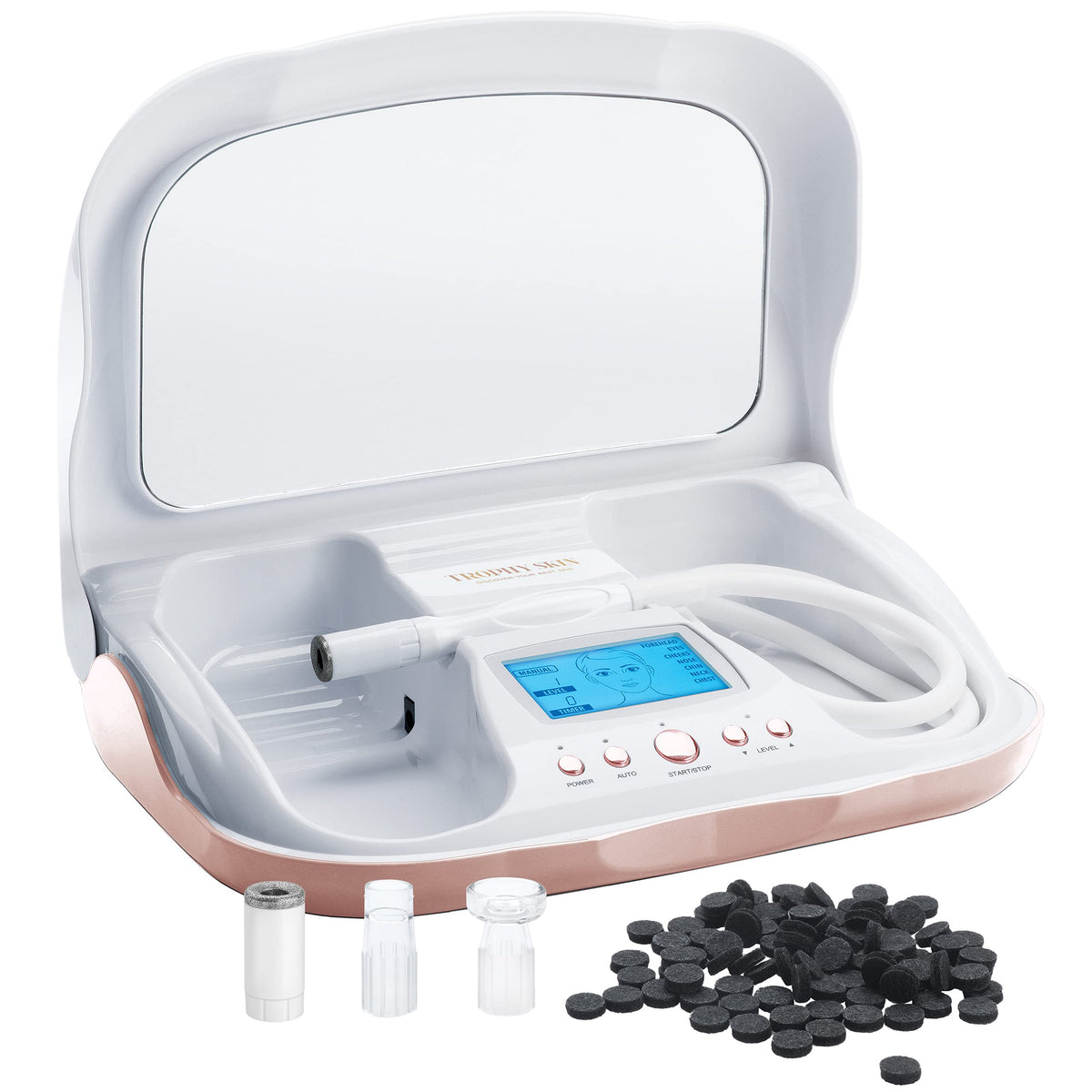 Trophy Skin MicrodermMD diamond-tip close-up for smoother skin and improved absorption.