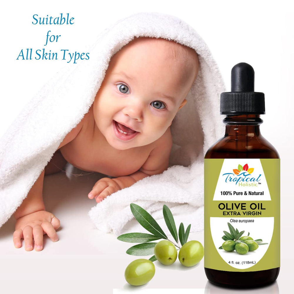 Tropical Holistic Extra Virgin Olive Oil for the face provides natural hydration