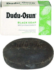 Tropical Naturals Dudu Osun soap lather close-up creamy texture for soothing cleansing ritual.