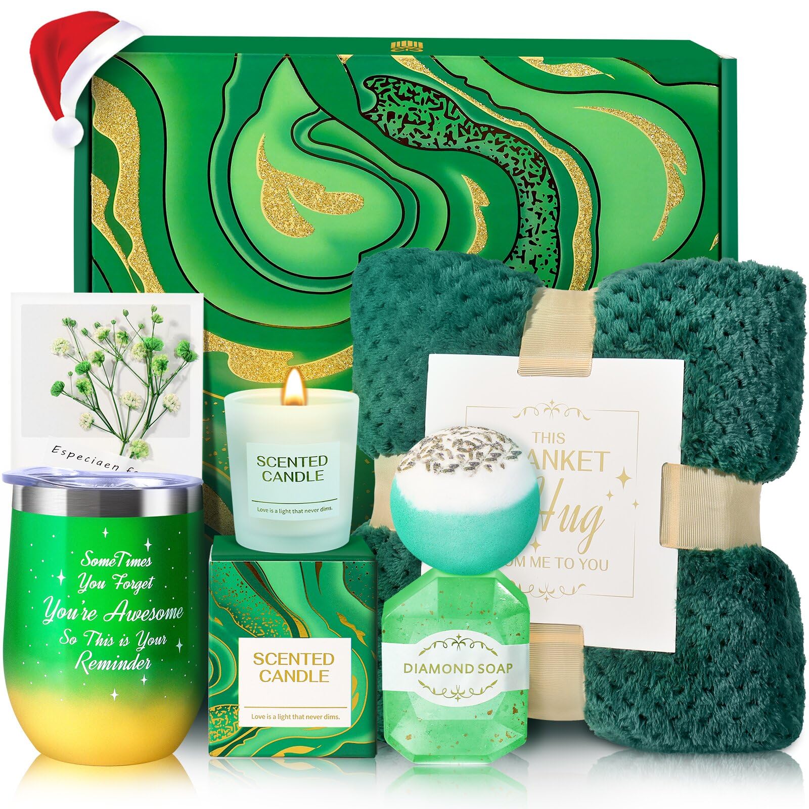 TRSILLE gift box cover in green signaling thoughtful self-care for loved ones