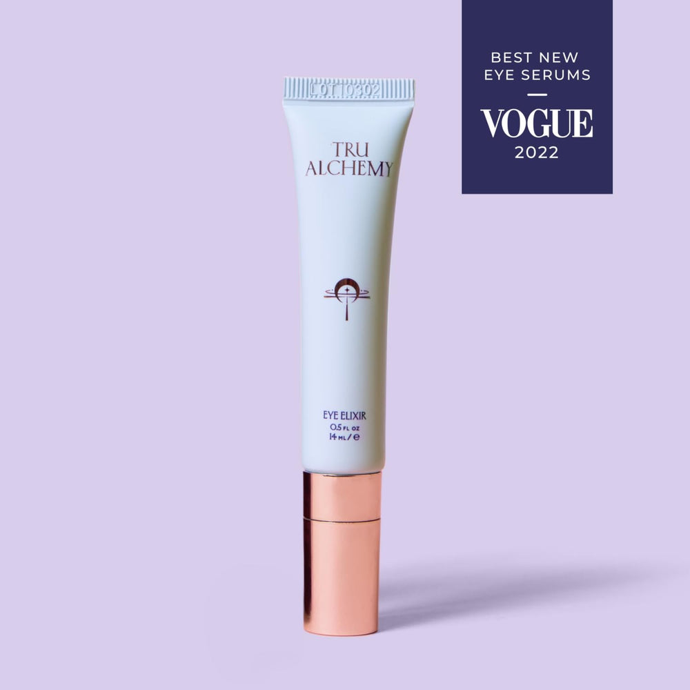 Tru Alchemy Eye Elixir fragrance-free formula supports comfortable eye-area use.