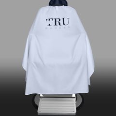 TRU BARBER snap closure shows secure plastic snaps for easy fastening.