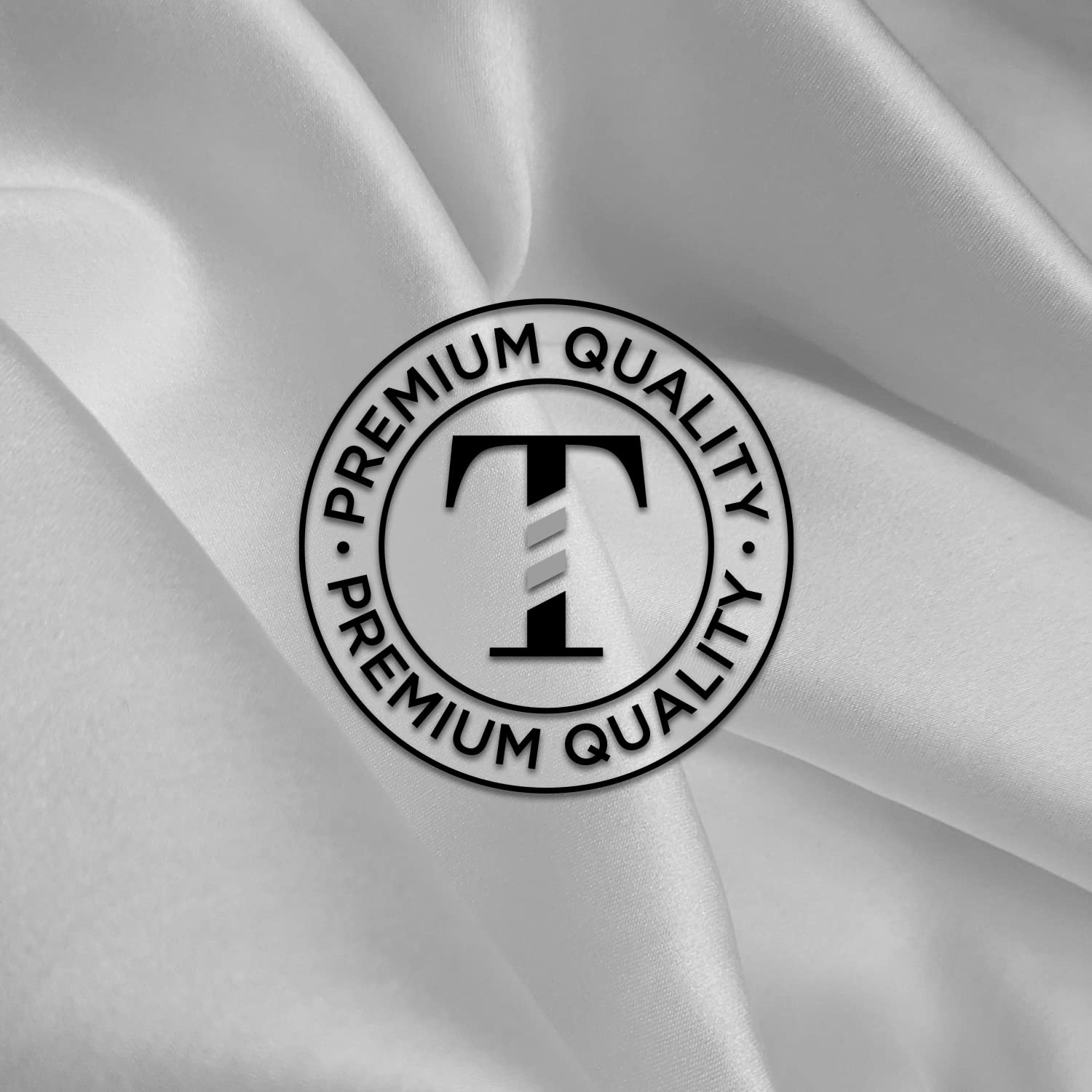 TRU BARBER white salon cape in use for a professional service.