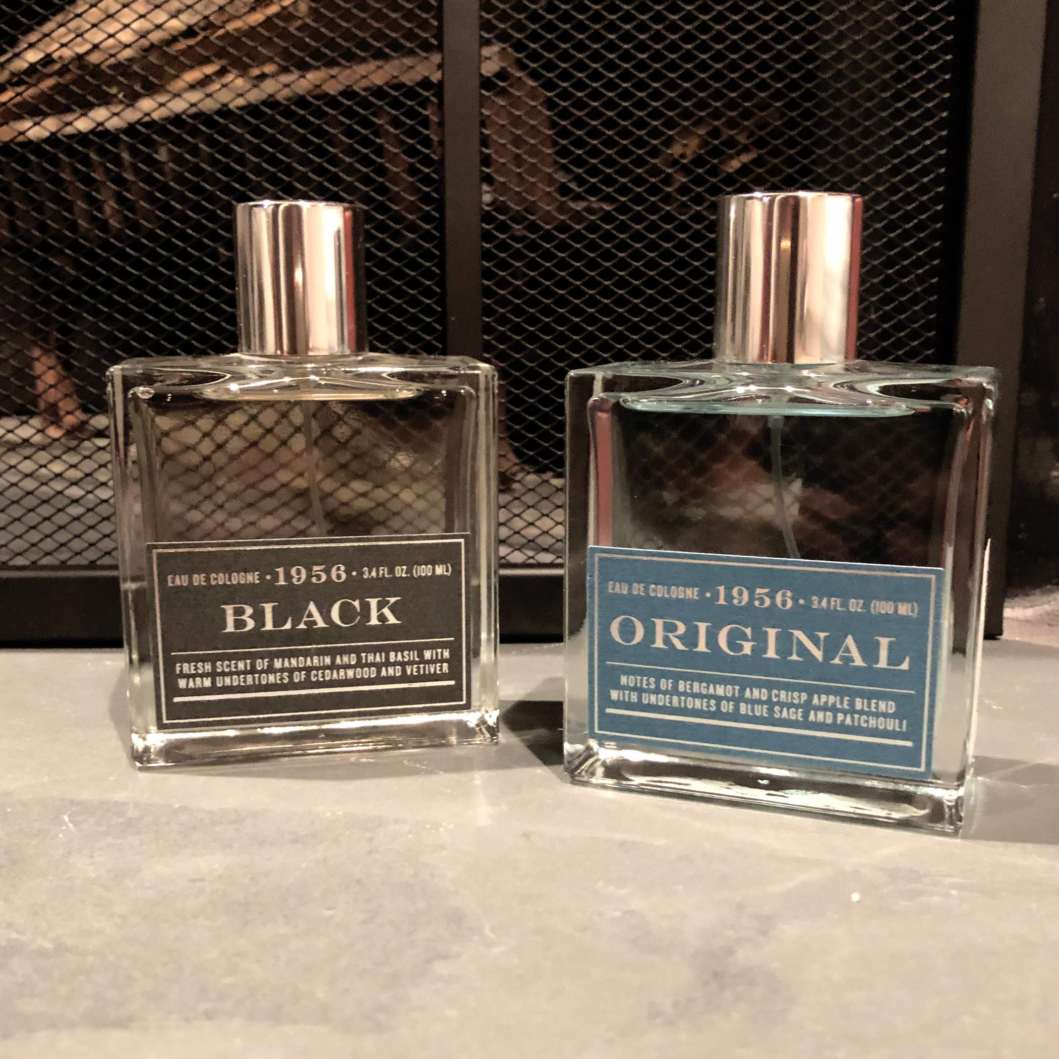Tru Fragrance Beauty 1956 Collection Black back-label information communicates authenticity and ingredients.
