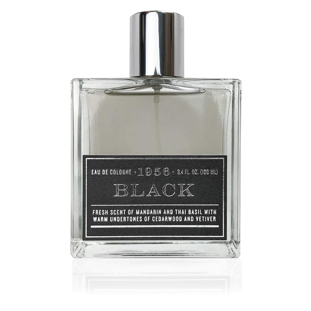 Tru Fragrance Beauty 1956 Collection Black bottle closeup for confident daily wear.