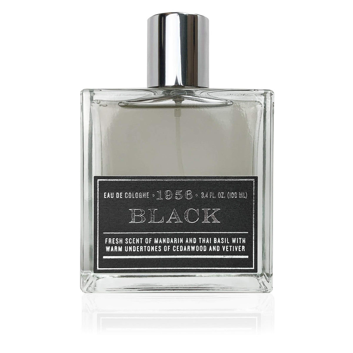 Tru Fragrance Beauty 1956 Collection Black bottle closeup for confident daily wear.