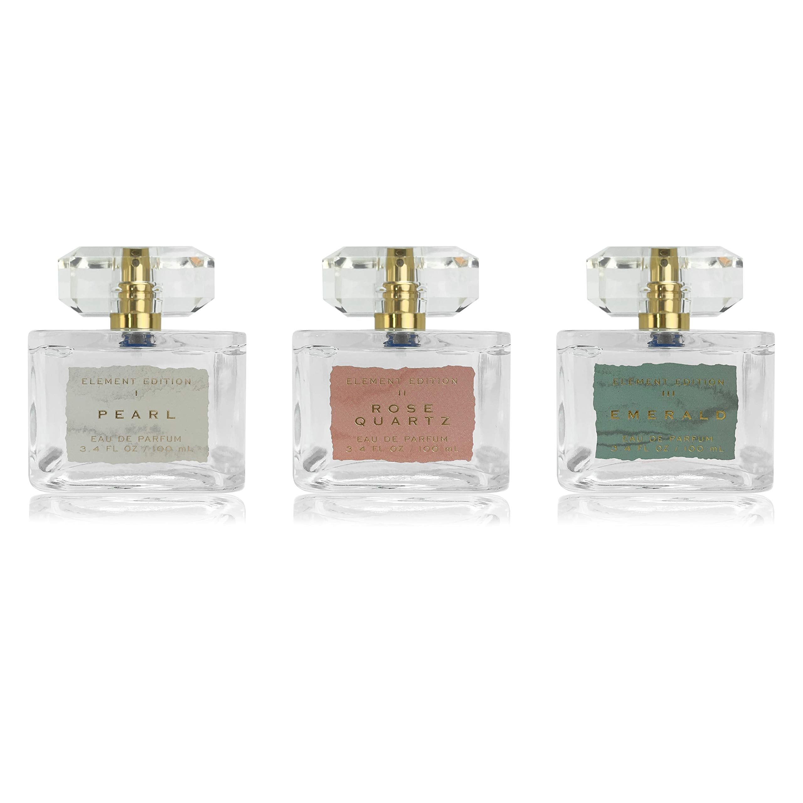 Tru Fragrance Beauty Element Edition Rose Quartz foil detail captures modern chic vibe.