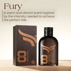 Tru Fragrance Beauty Tru Western PBR 8 Seconds Fury packaging on shelf communicates rugged, giftable appeal.