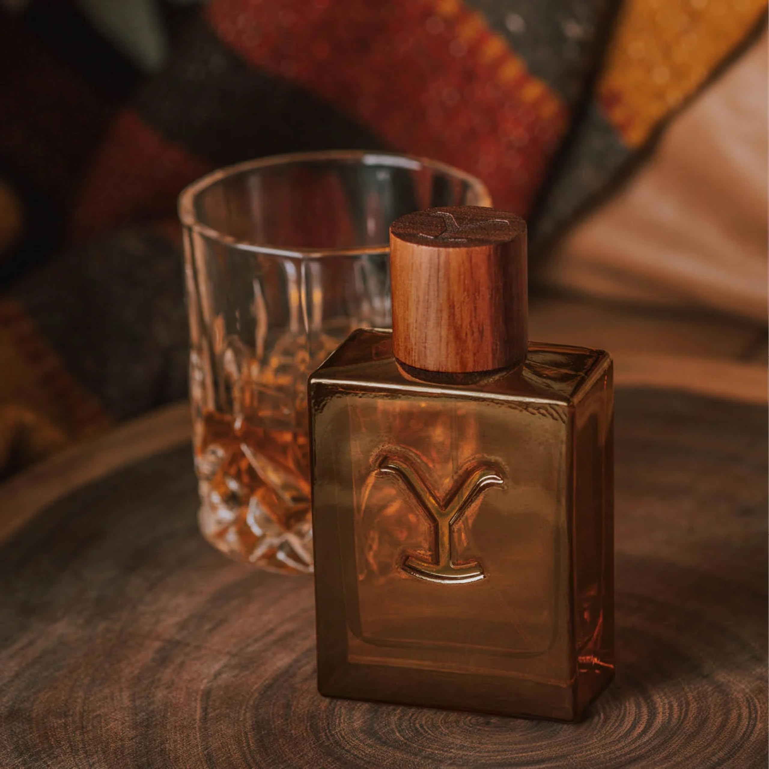 Tru Fragrance Beauty outdoorsman applying Yellowstone Ride for rugged outdoor scent.