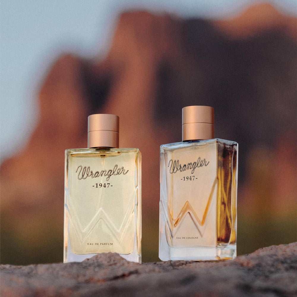 Tru Fragrance Beauty Wrangler 1947 ranch water accord evokes outdoor adventure scent mood