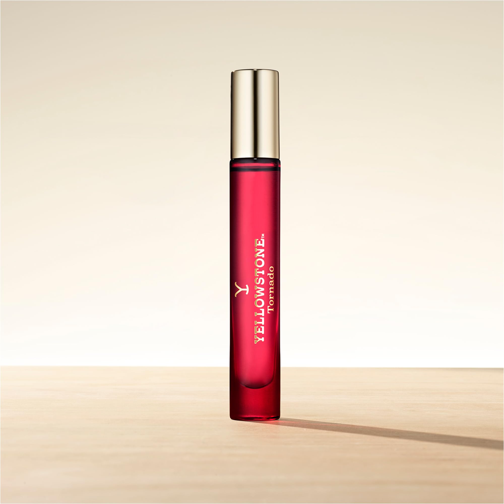 Tru Fragrance Beauty Yellowstone Tornado cap detail highlights premium packaging.