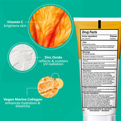 TruSkin Mineral Sunscreen SPF 30 textured cream being spread on skin for smooth blend.