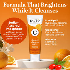 TruSkin Vitamin C Cleanser pump-dispense for convenient, mess-free daily use