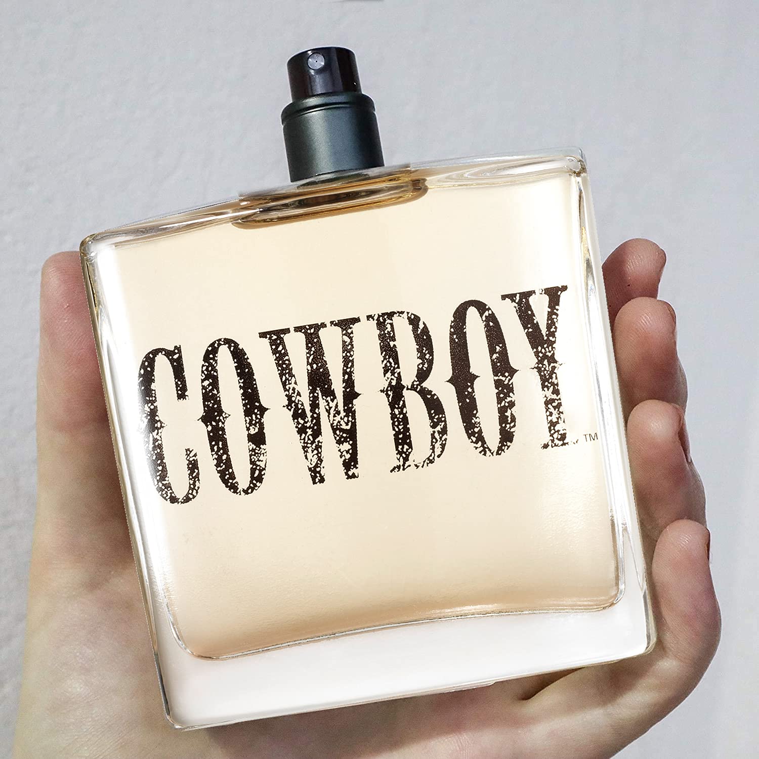 Tru Western Cowboy Cologne gift packaging evokes whiskey-flask style.