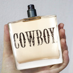 Tru Western Cowboy Cologne gift packaging evokes whiskey-flask style.
