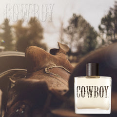 Tru Western Cowboy Cologne wood-cap detail signals premium gift-ready presentation.