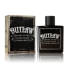 Tru Western Outlaw cologne bottle featuring bergamot lavender balsam for a refreshing morning ritual.