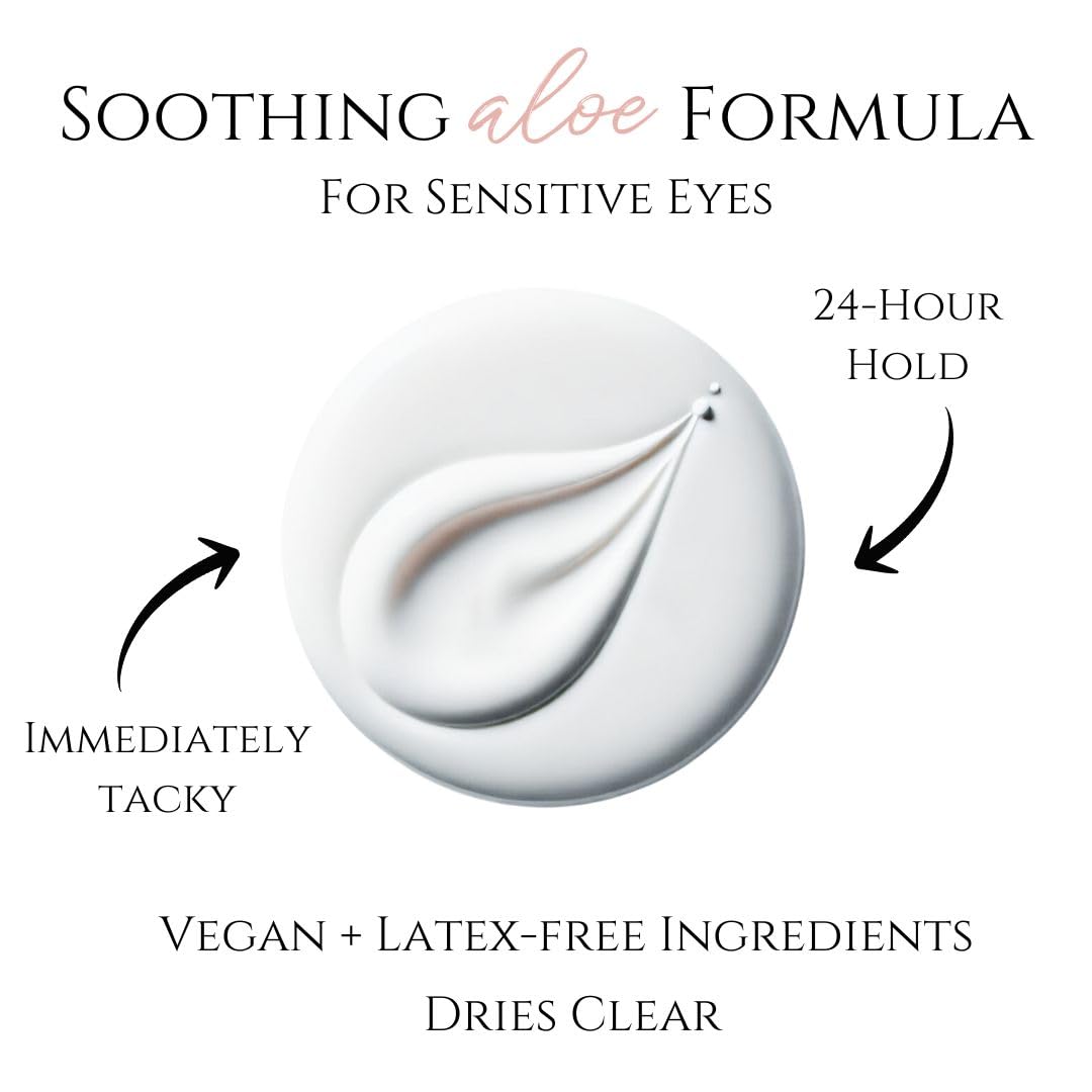 True Beauty Lashes precision applicator tip enables even lash placement.