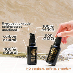 True Moringa Oil for face application demonstrates quick-absorbing hydration