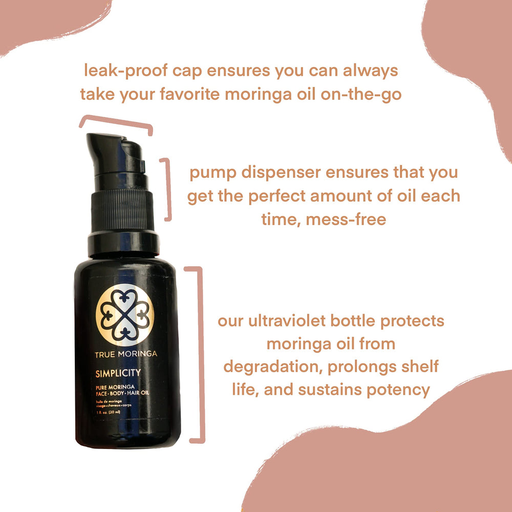 True Moringa Oil evens skin tone and reduces redness