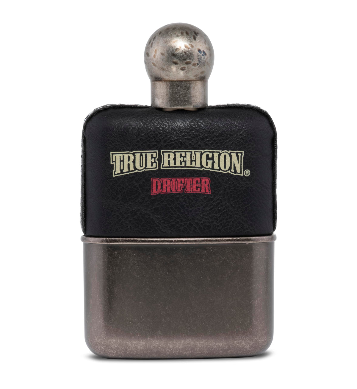 True Religion Drifter bottle front reveals aromatic freshness for a confident daytime ritual.