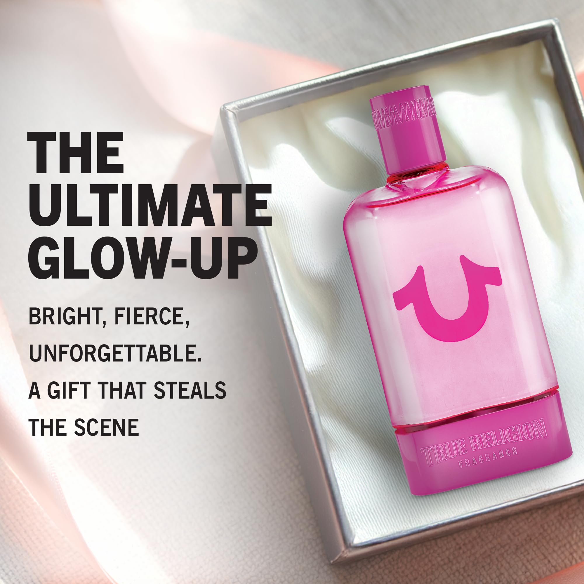 True Religion Fragrance for Women amber and musk base notes for lasting warmth.
