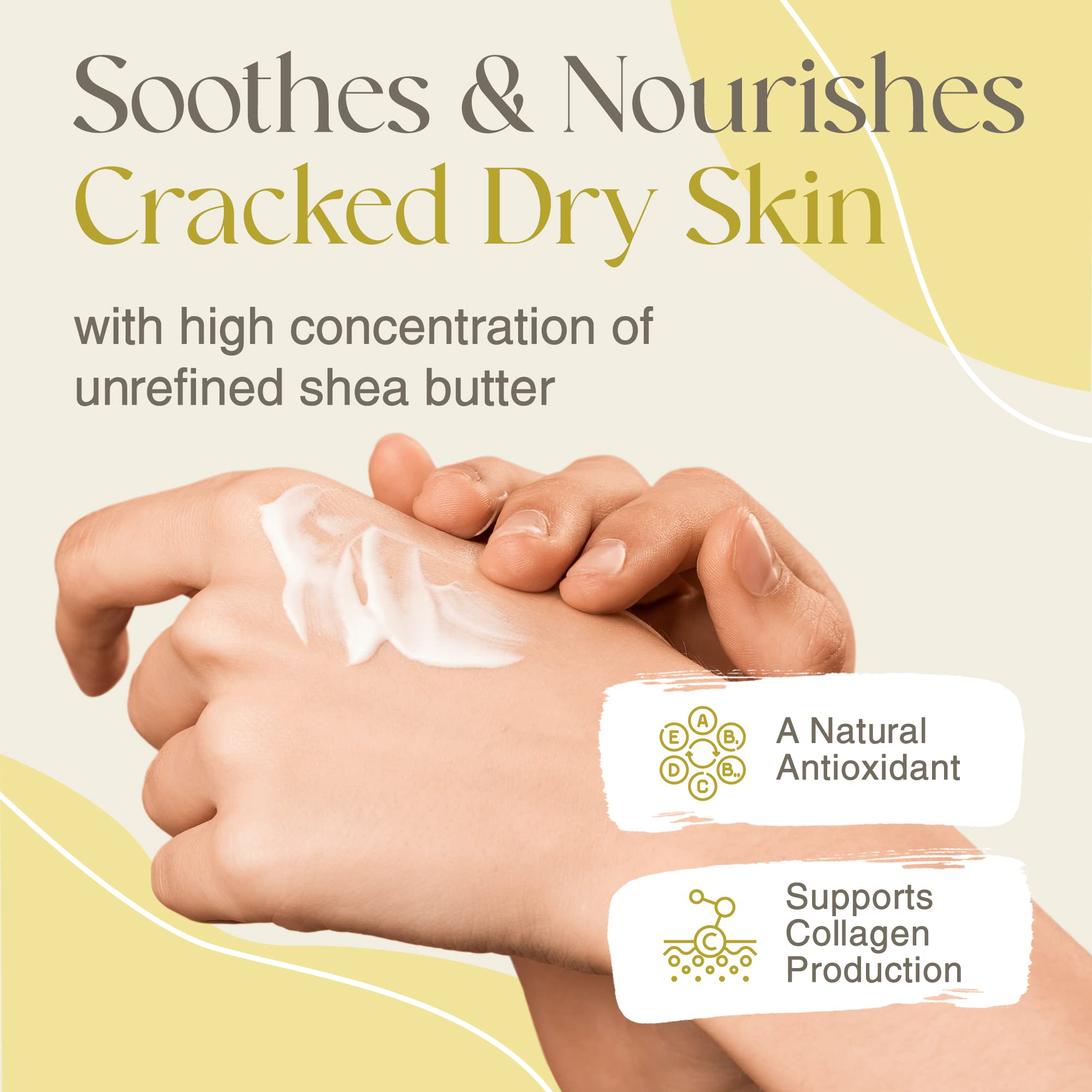 True Shea unscented butter application demonstrates easy skin layering.