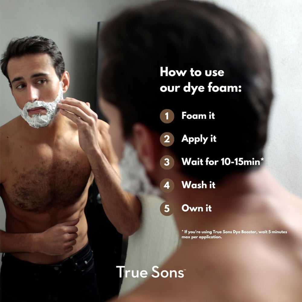 True Sons Dark Brown shade provides a rich, popular color option.