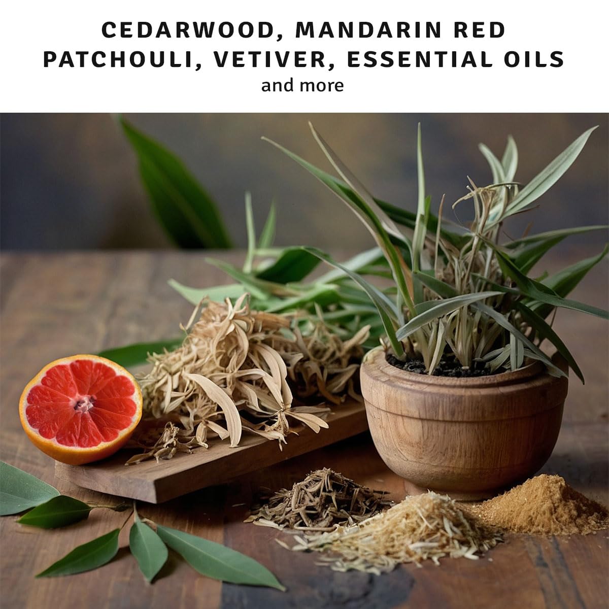 Herban Cowboy True West cedar-patchouli note spotlight suggests earthy masculine fragrance notes.