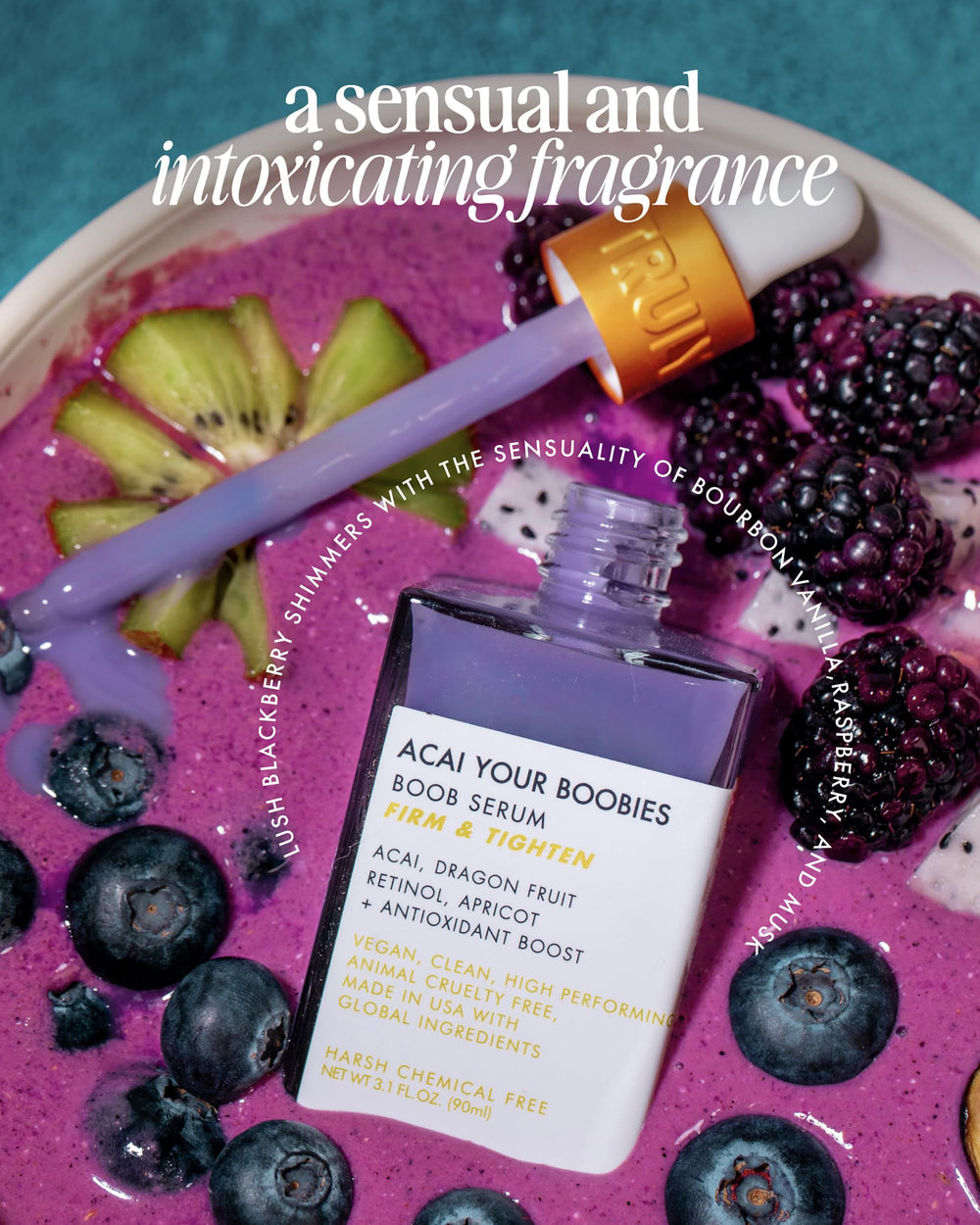 Truly Beauty Acai Your Boobies serum dispenser enables controlled usage