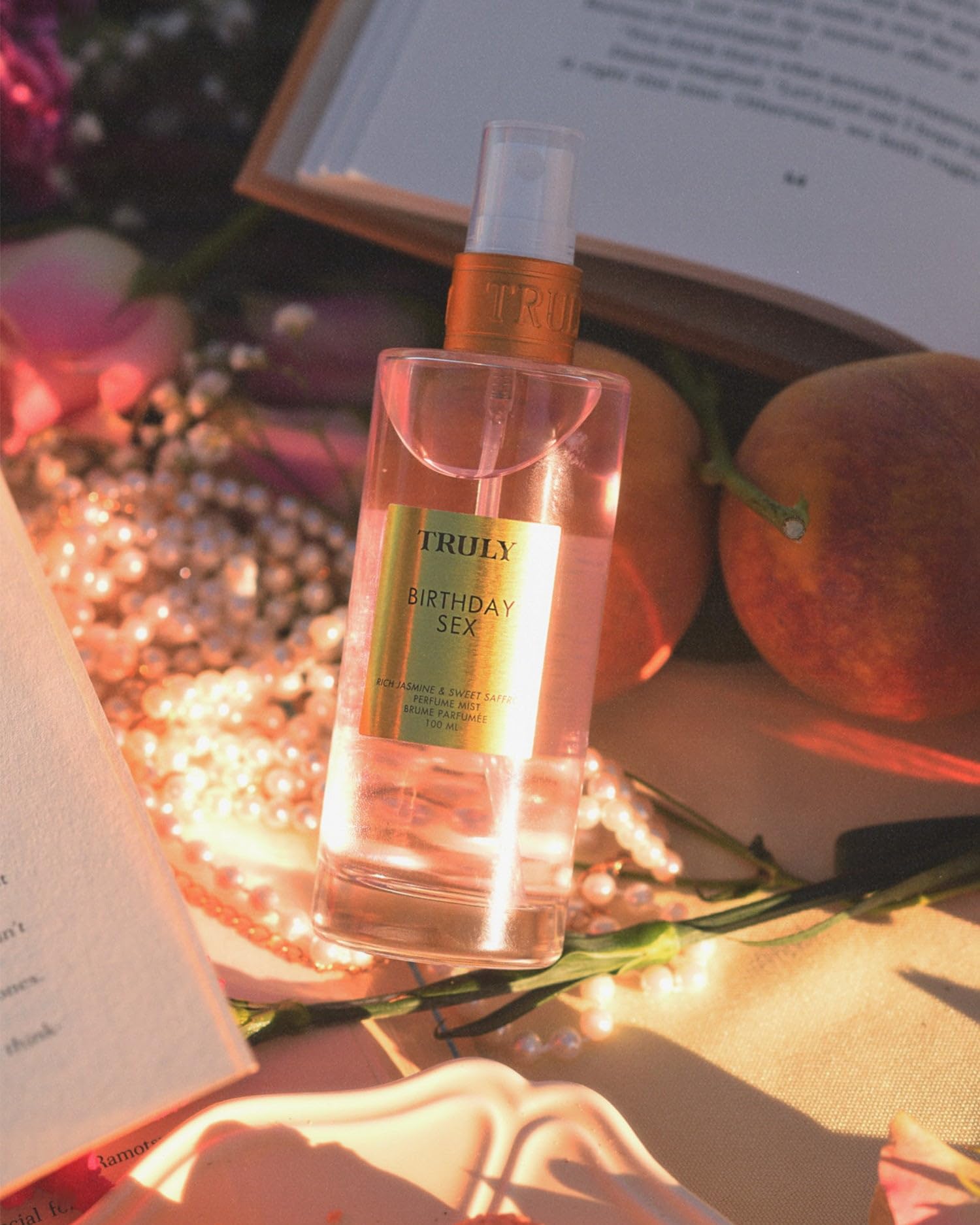 Truly Birthday Sex Perfume Mist spray action captures a quick mood-boosting spritz.