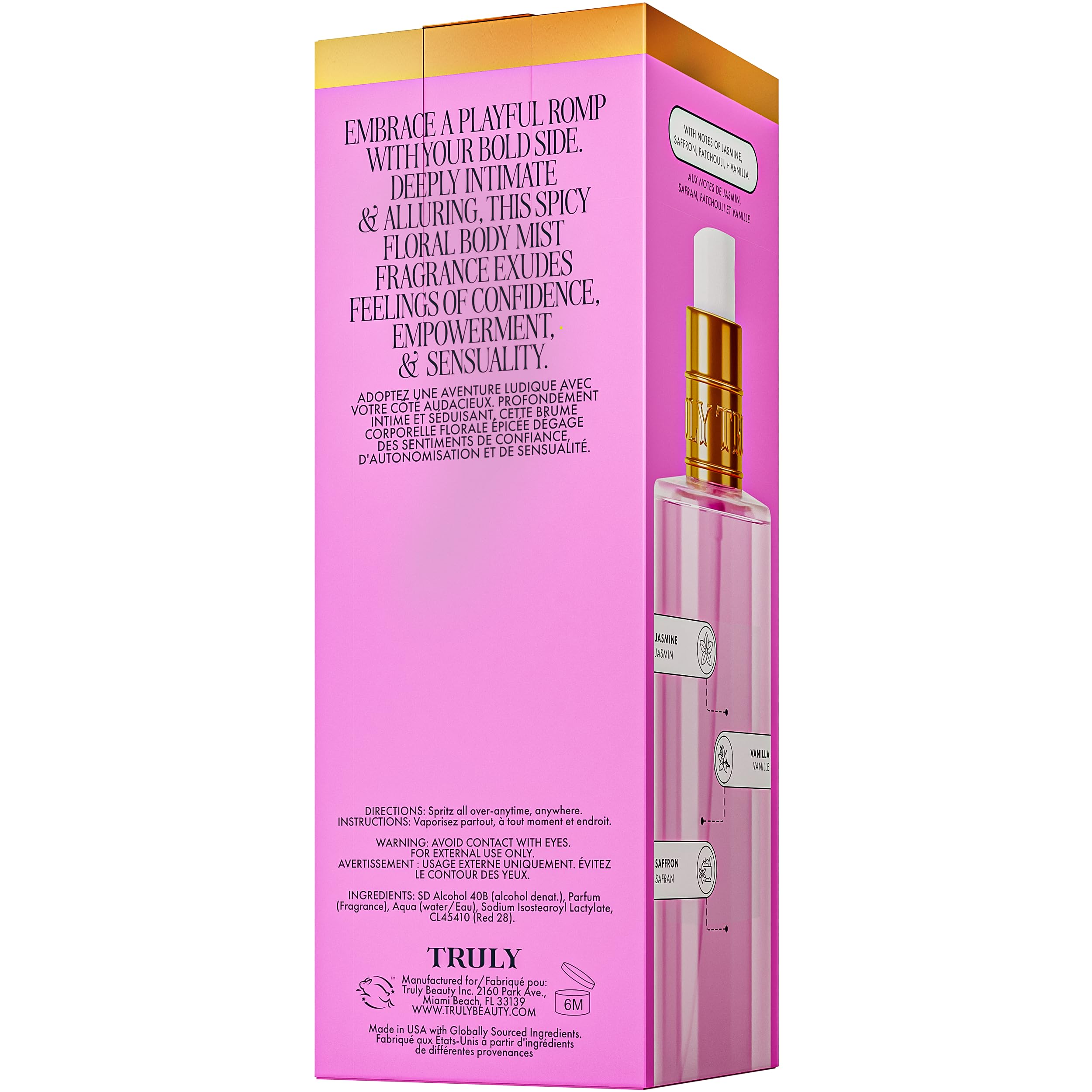 Truly Birthday Sex Perfume Mist vanity shot suggests everyday flirtatious ritual.