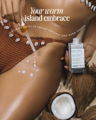 Truly Coco Cloud vanilla coconut aroma during application on skin