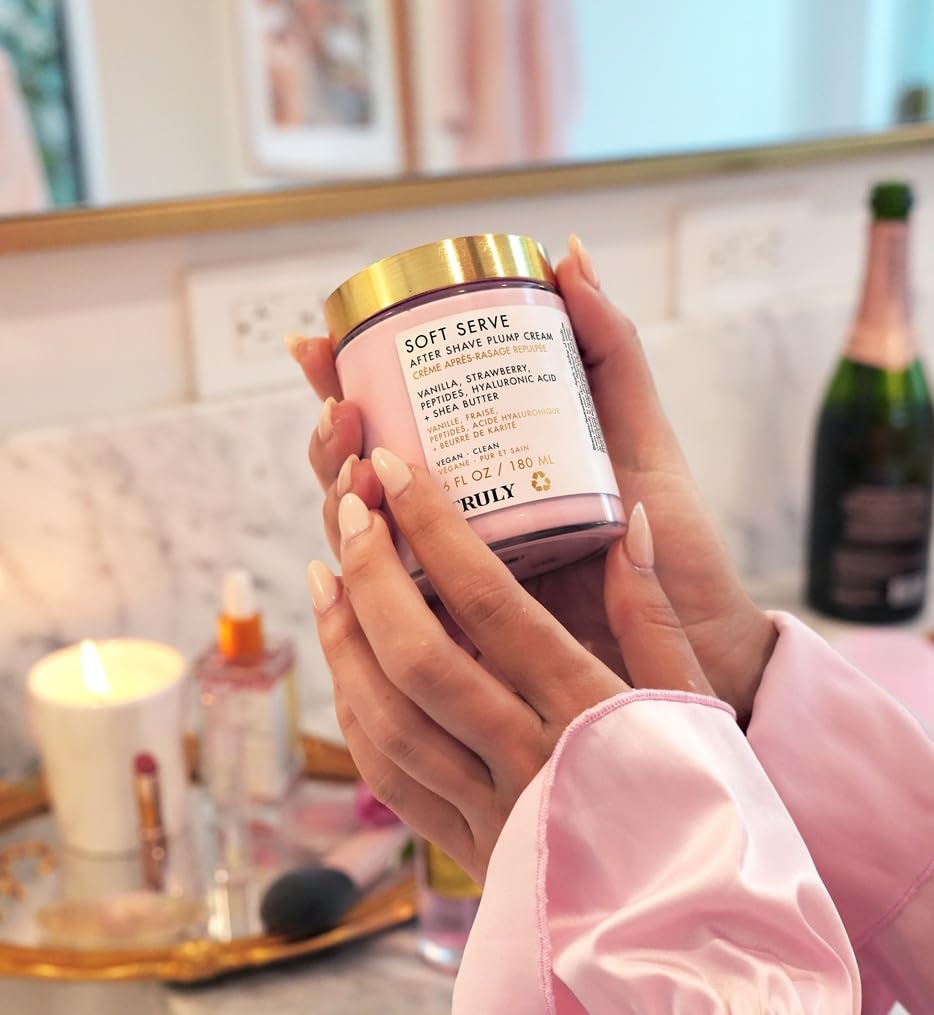 Truly Ingrown hair prevention scene suggests smoother skin after shaving.