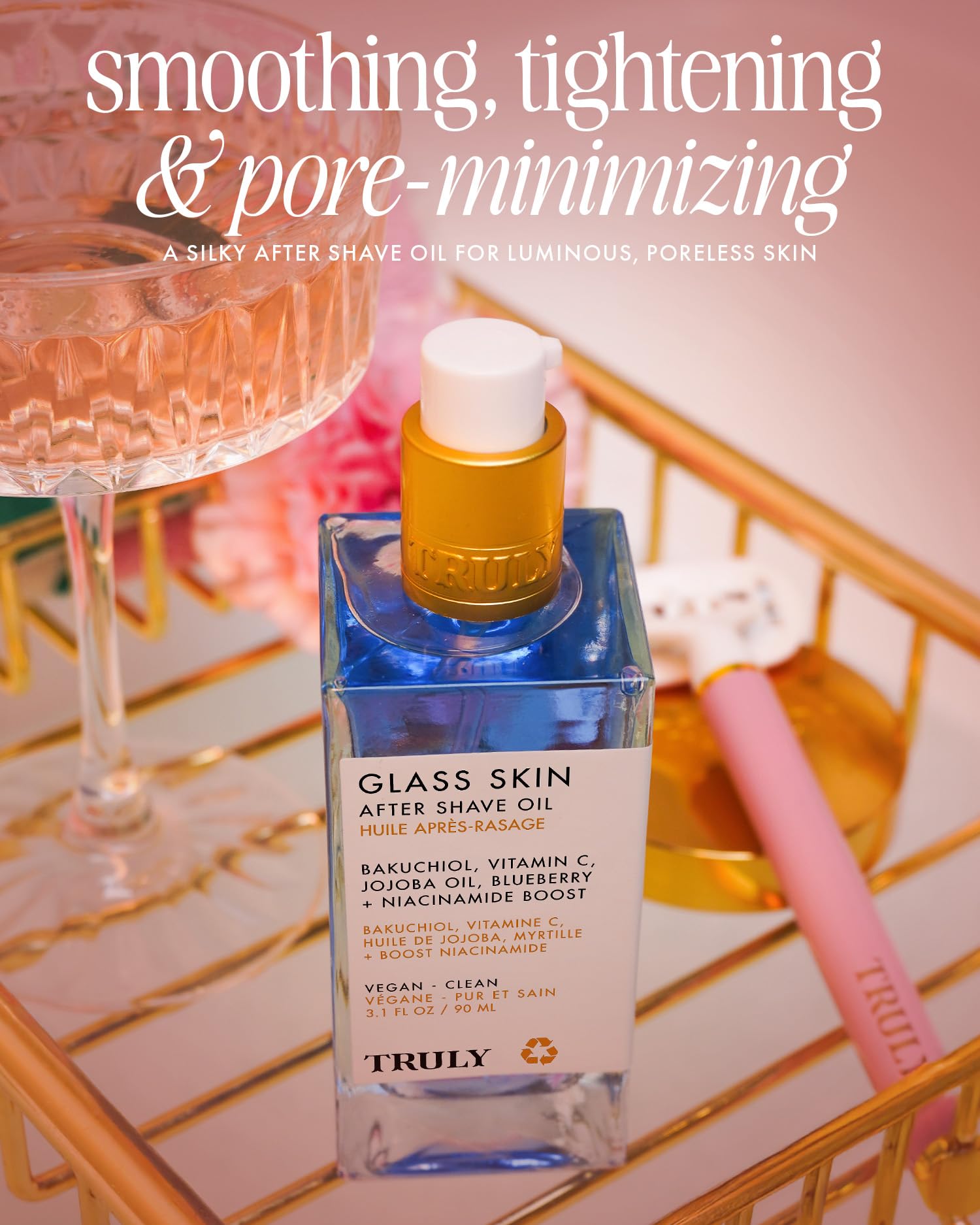 Truly Ingrown-hair prevention visual suggests smoother skin with reduced irritation.